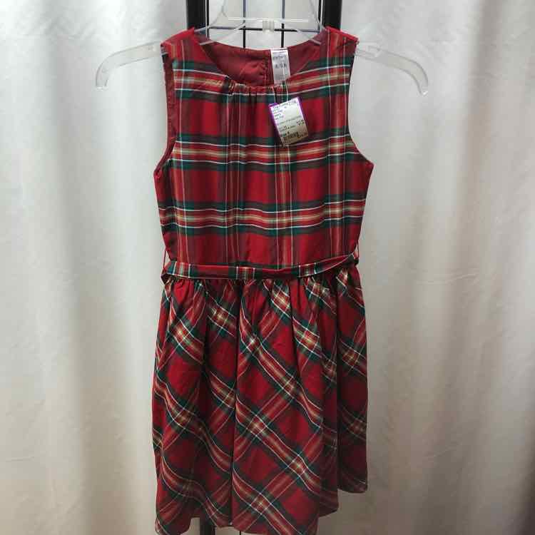 Carter's Red Plaid Child Size 8 Girl's Dress