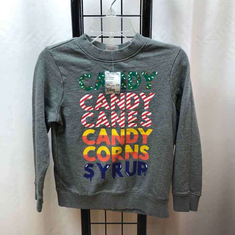 Hanna Andersson Gray Christmas Child Size 6/7 Girl's Sweatshirt
