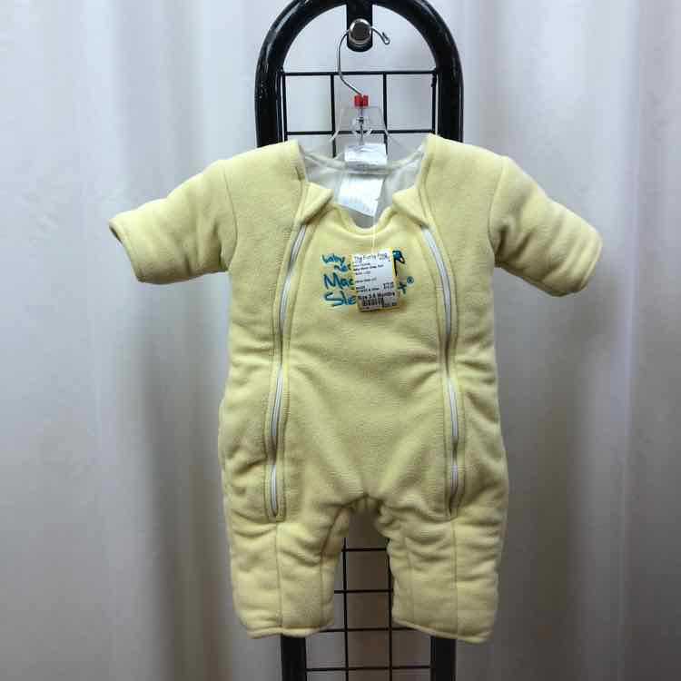 Baby Merlin Sleep Suit Yellow Logo Child Size 3-6 Months Boy's Pajamas