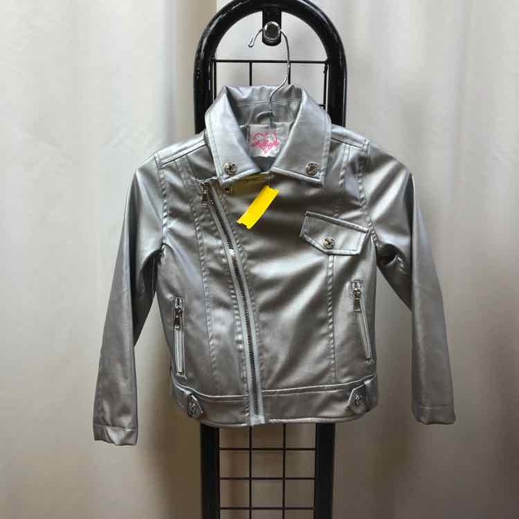 chillipop Silver Solid Child Size 5/6 Girl's Jacket/Blazer