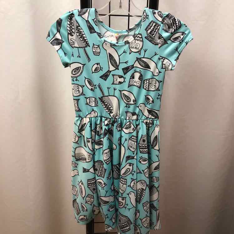 Dot Dot Smile Baby Blue Patterned Child Size 5/6 Girl's Dress