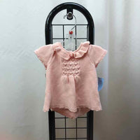 Janie and Jack Pink Solid Child Size 3-6 Months Girl's Outfit