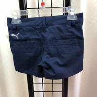 Puma Navy Solid Child Size 6 Boy's Shorts
