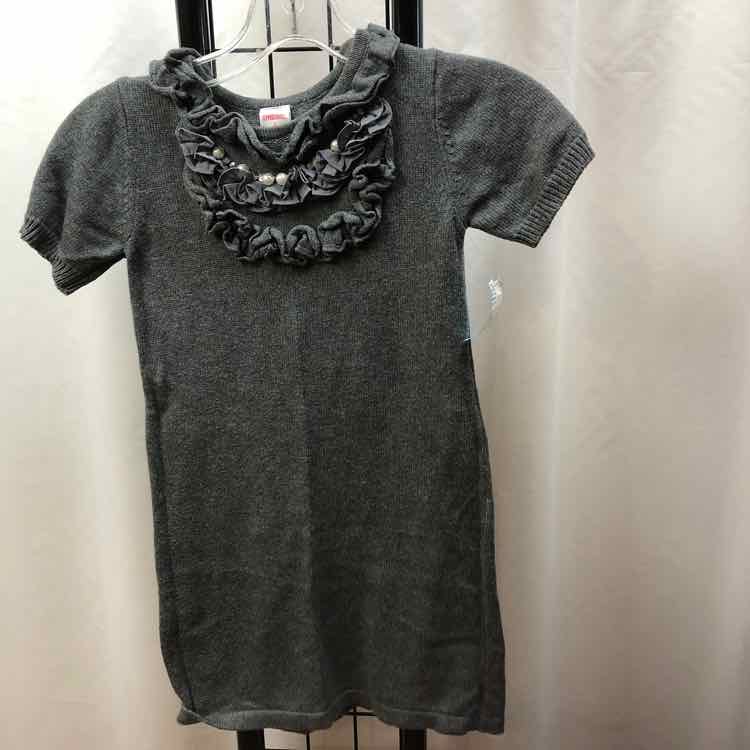 Gymboree Gray Solid Child Size 6 Girl's Dress