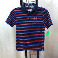 Under Armour Navy Stripe Child Size 8/10 Boy's Shirt