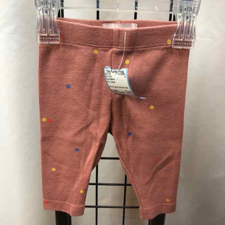 Tiny Cottons Pink Dotted Child Size 3 m Girl's Pants