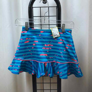 Slazenger Blue Seersucker Child Size 7 Girl's Skirt