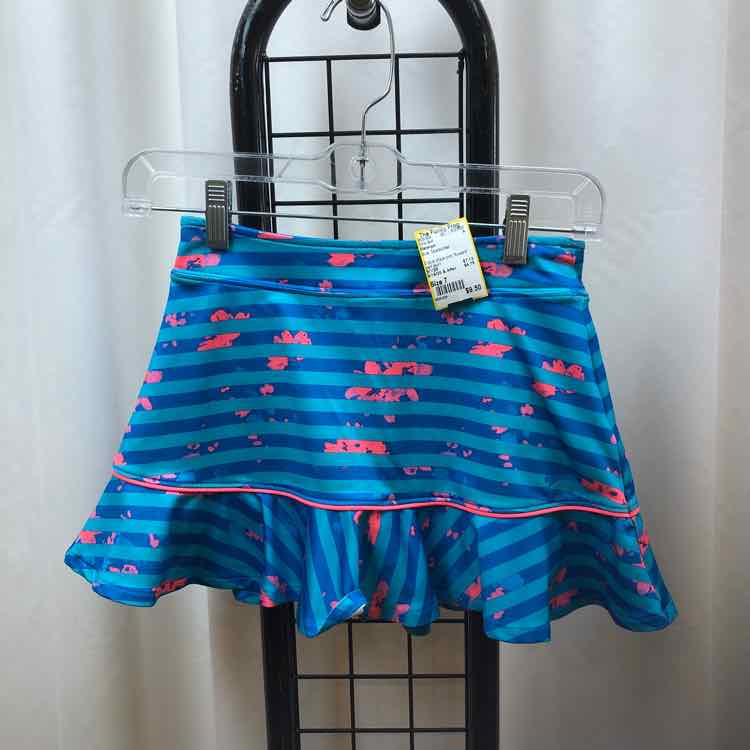 Slazenger Blue Seersucker Child Size 7 Girl's Skirt