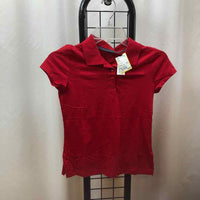 Old Navy Red Solid Child Size 10/12 Girl's Shirt