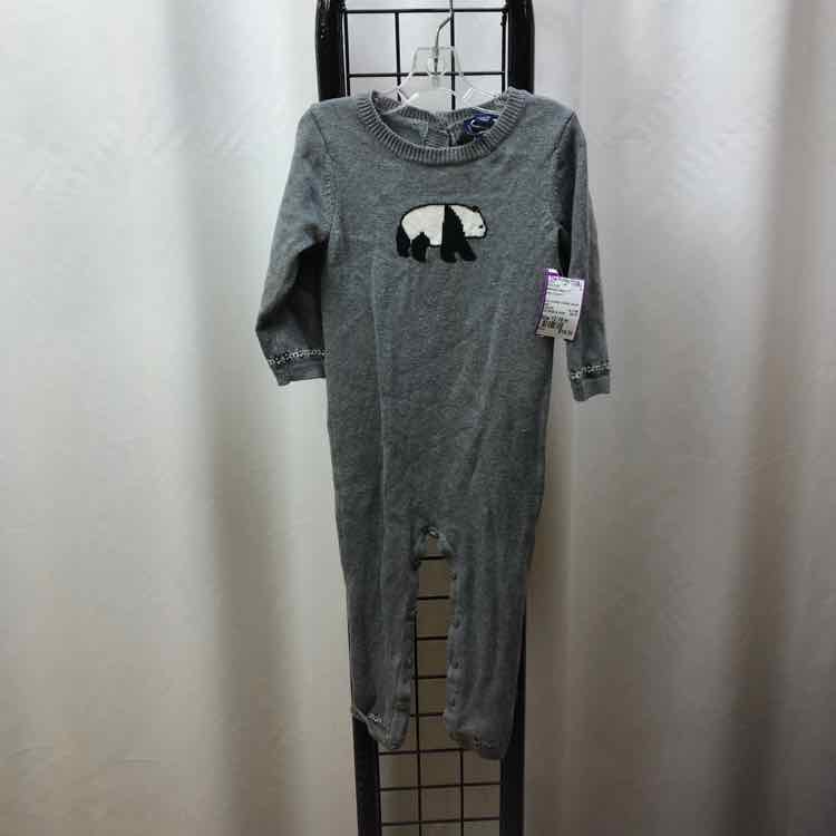 Janie and Jack Gray Graphic Child Size 12-18 m Boy's Outfit