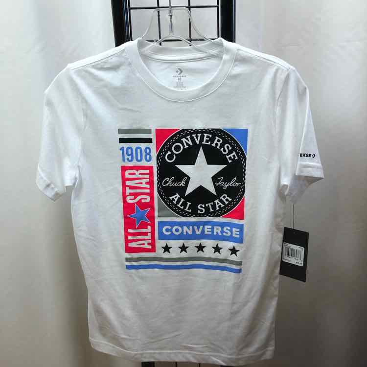 Converse White Logo Child Size 10/12 Boy's Shirt