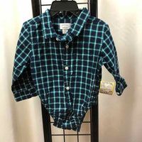 Gymboree Navy Plaid Child Size 12-18 m Boy's Shirt