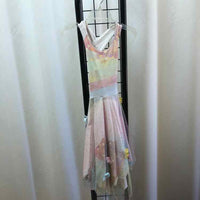 The Teacam Collection Rainbow Patterned Child Size 4/5 Girl's Dress