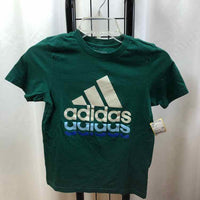 Adidas Green Logo Child Size 8 Boy's Shirt
