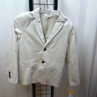 Cat & Jack Cream Solid Child Size 10 Boy's Sport Coat
