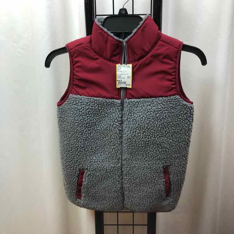 Carter's Gray Solid Child Size 8 Boy's Vest