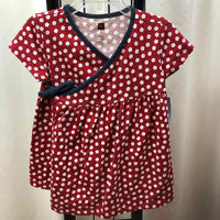 Tea Red Floral Child Size 3 Girl's Shirt