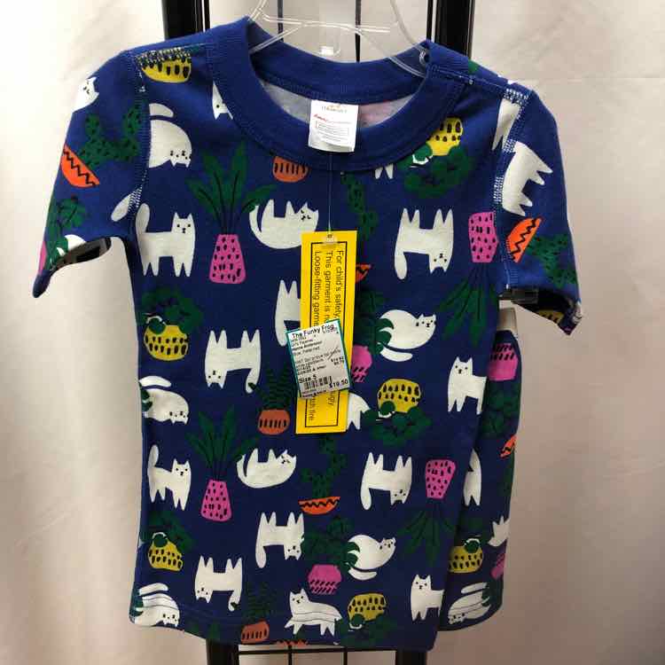 Hanna Andersson Blue Patterned Child Size 5 Girl's Pajamas