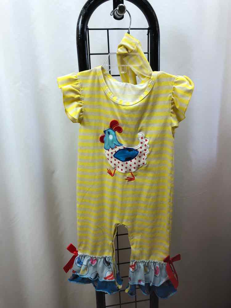 Conice nini Yellow Stripe Child Size 18 m Girl's Outfit