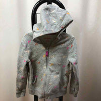 Cat & Jack Gray Patterned Child Size 5 Girl's Sweatshirt