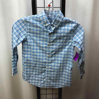 Vineyard vines Baby Blue Plaid Child Size 6 Boy's Shirt
