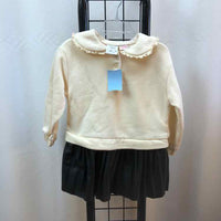 Zara White Solid Child Size 2 Girl's Dress