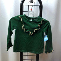 Janie and Jack Green Solid Child Size 3 Girl's Shirt