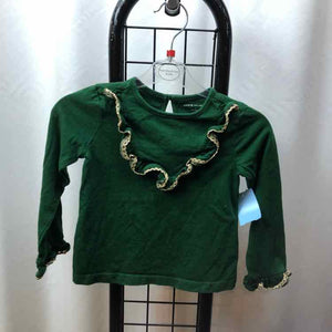Janie and Jack Green Solid Child Size 3 Girl's Shirt