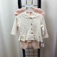 Carter's White Floral Child Size 3 m Girl's Outfit
