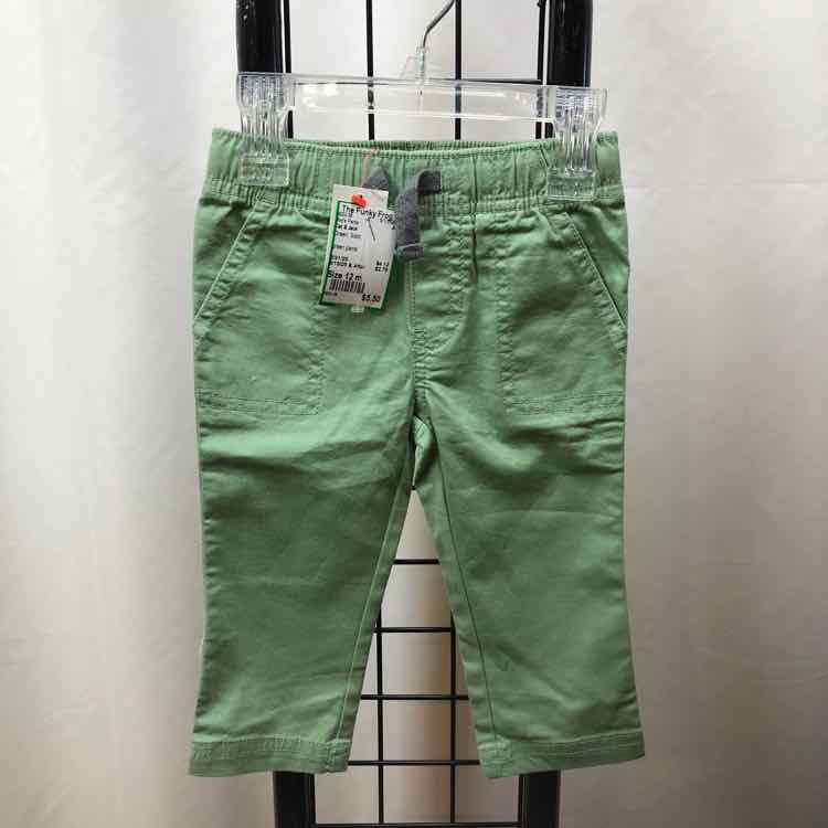 Cat & Jack Green Solid Child Size 12 m Boy's Pants
