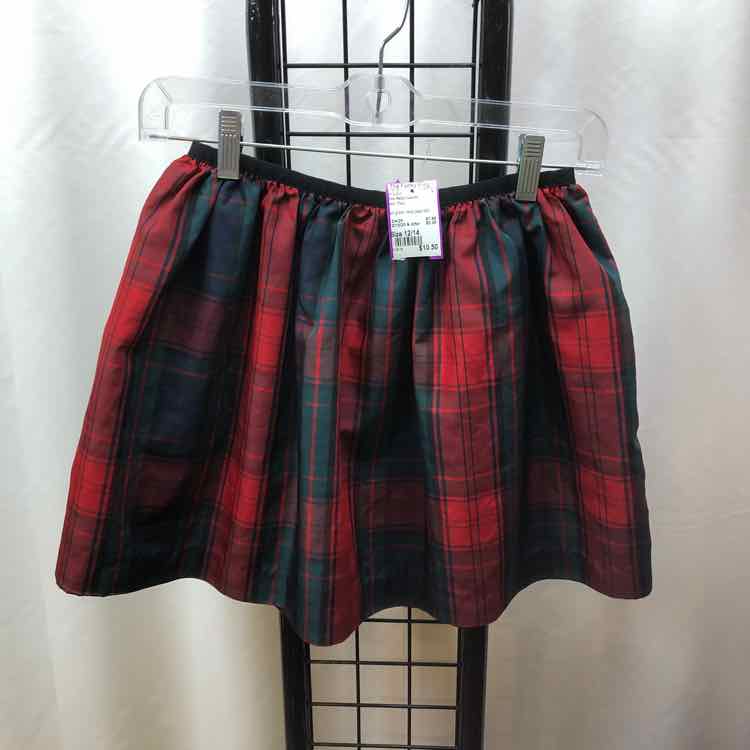 Polo-Ralph Lauren Red Plaid Child Size 12/14 Girl's Skirt