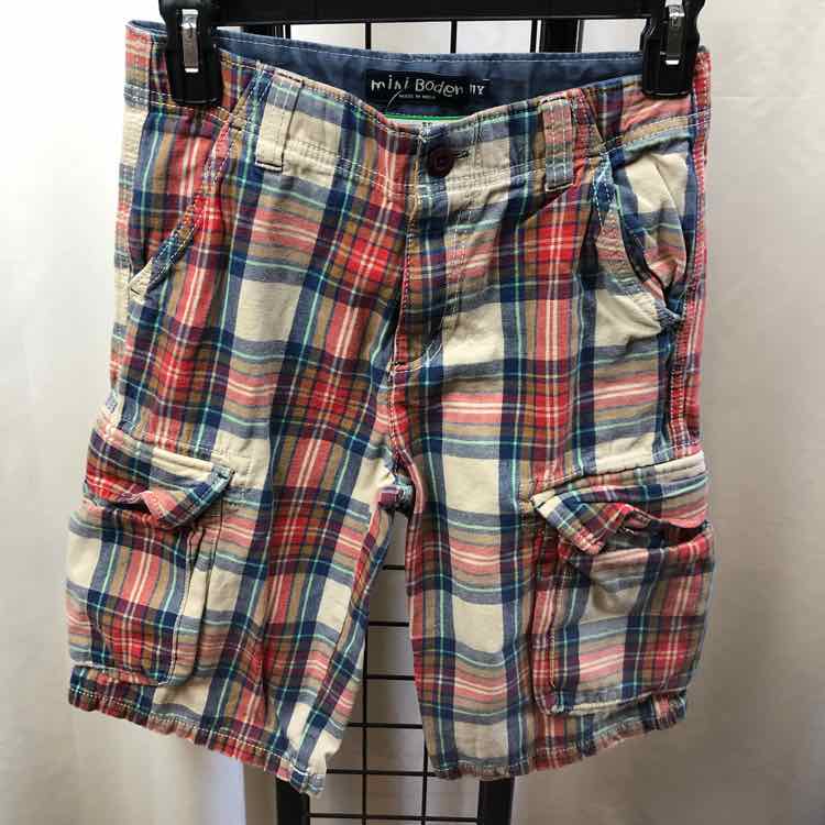 Mini Boden Tan Plaid Child Size 11 Boy's Shorts