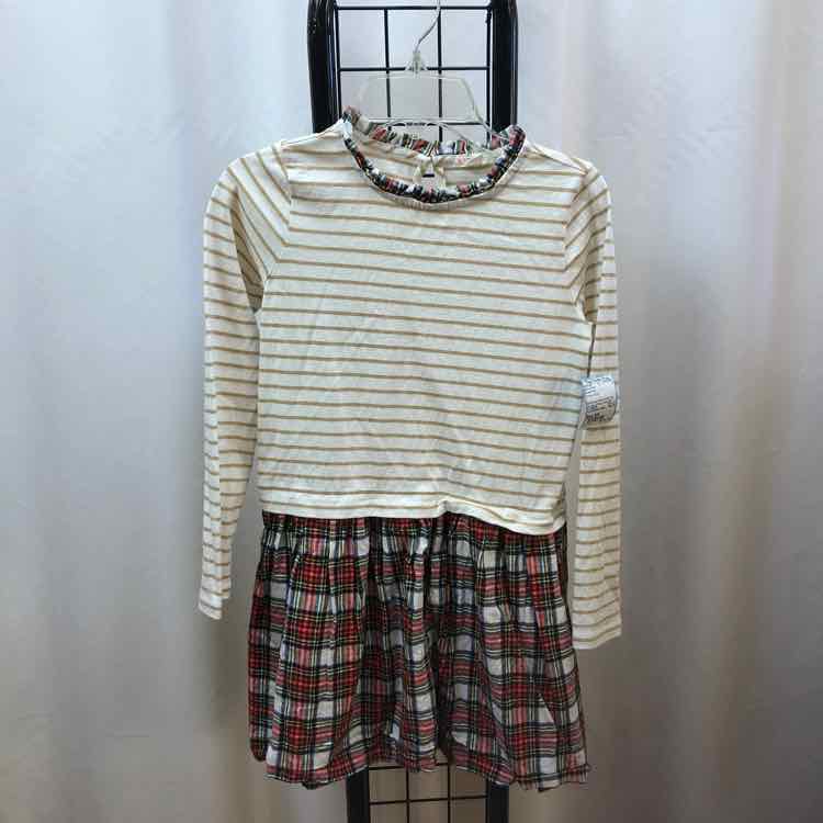 Crew Cuts White Stripe Child Size 8/9 Girl's Dress