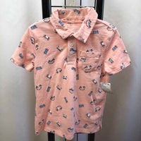 members mark Pink Patterned Child Size 5 Boy's Shirt