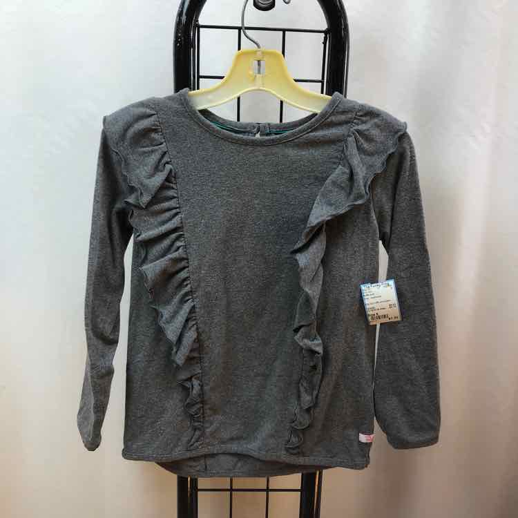 Ruffle butt Gray Heathered Child Size 6 Girl's Shirt