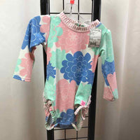 Ruffle butt Pink Floral Child Size 12-18 m Girl's Swimwear
