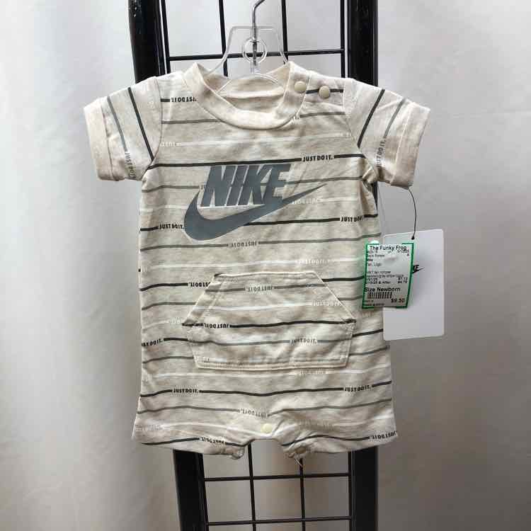Nike Tan Logo Child Size Newborn Boy's Romper