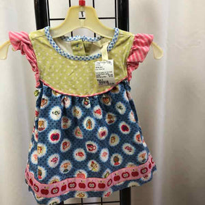 Matilda Jane Blue Patterned Child Size 2 Girl's Shirt