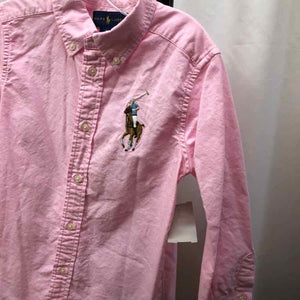 Ralph Lauren Pink Solid Child Size 6 Boy's Shirt