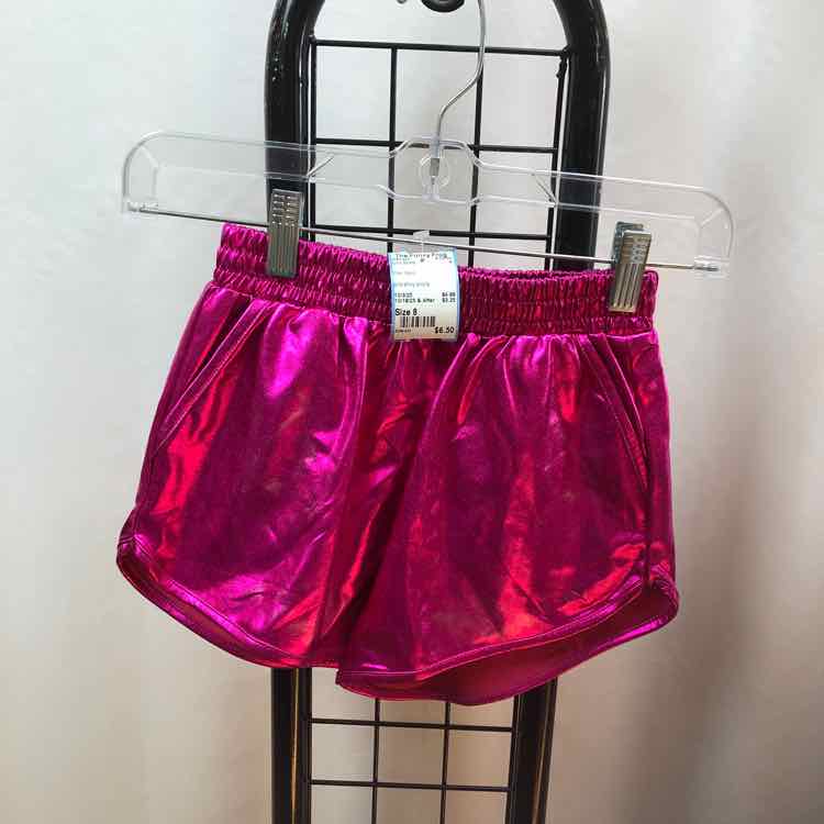 Pink Solid Child Size 8 Girl's Shorts