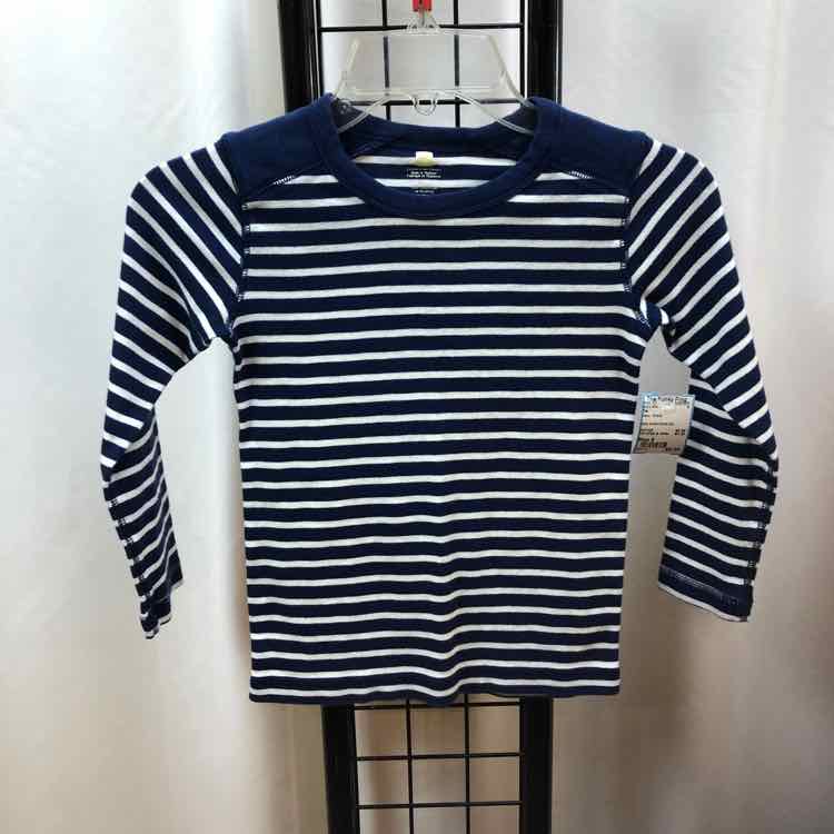 Tea Navy Stripe Child Size 6 Boy's Shirt