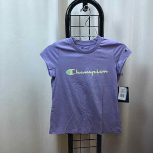 Champion Purple Logo Child Size 8 Girl's Shirt