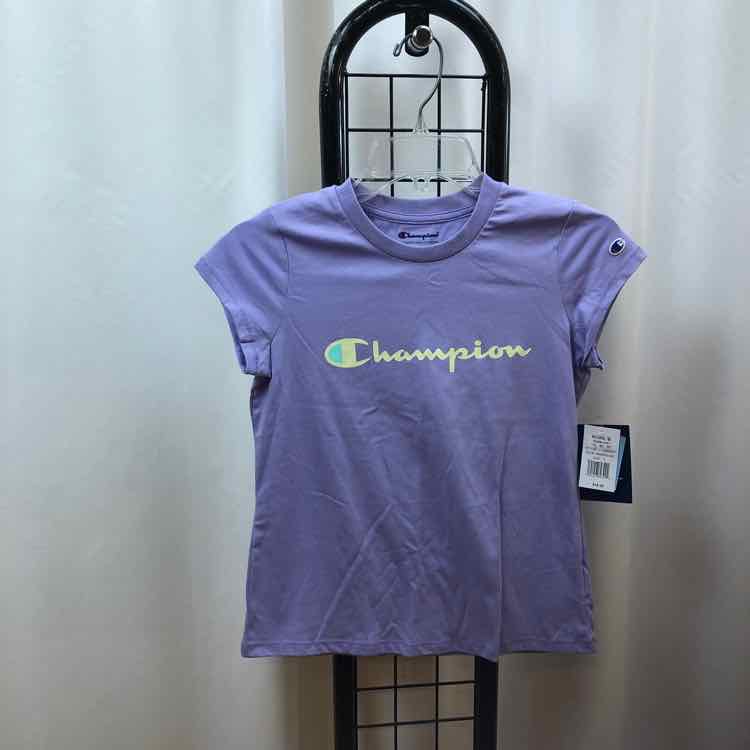 Champion Purple Logo Child Size 8 Girl's Shirt