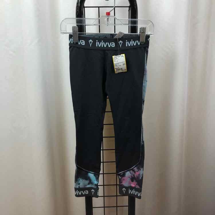 Ivivva Gray Logo Child Size 6 Girl's Leggings