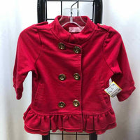 baby headquarters Red Solid Child Size 6-9 m Girl's Jacket/Blazer