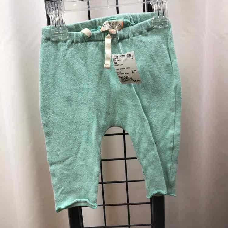 EGG Green Solid Child Size 6 m Girl's Pants