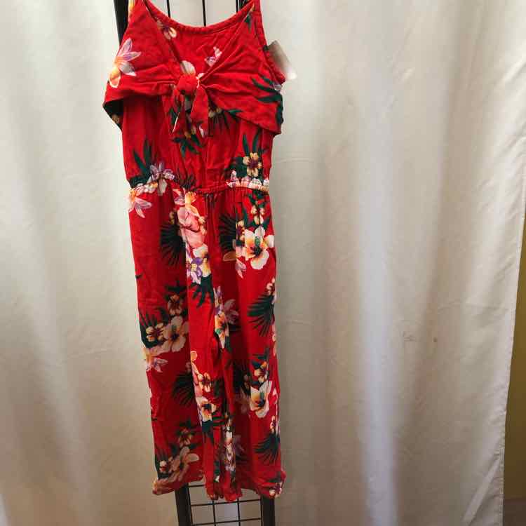 Abercrombie Red Floral Child Size 7/8 Girl's Outfit