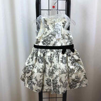 Janie and Jack White Patterned Child Size 6-12 m Girl's Dress