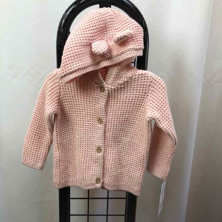 Carter's Pink Solid Child Size 6 m Girl's Sweater
