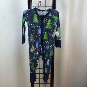 Little sleepies Navy Christmas Child Size 3-6 Months Boy's Pajamas